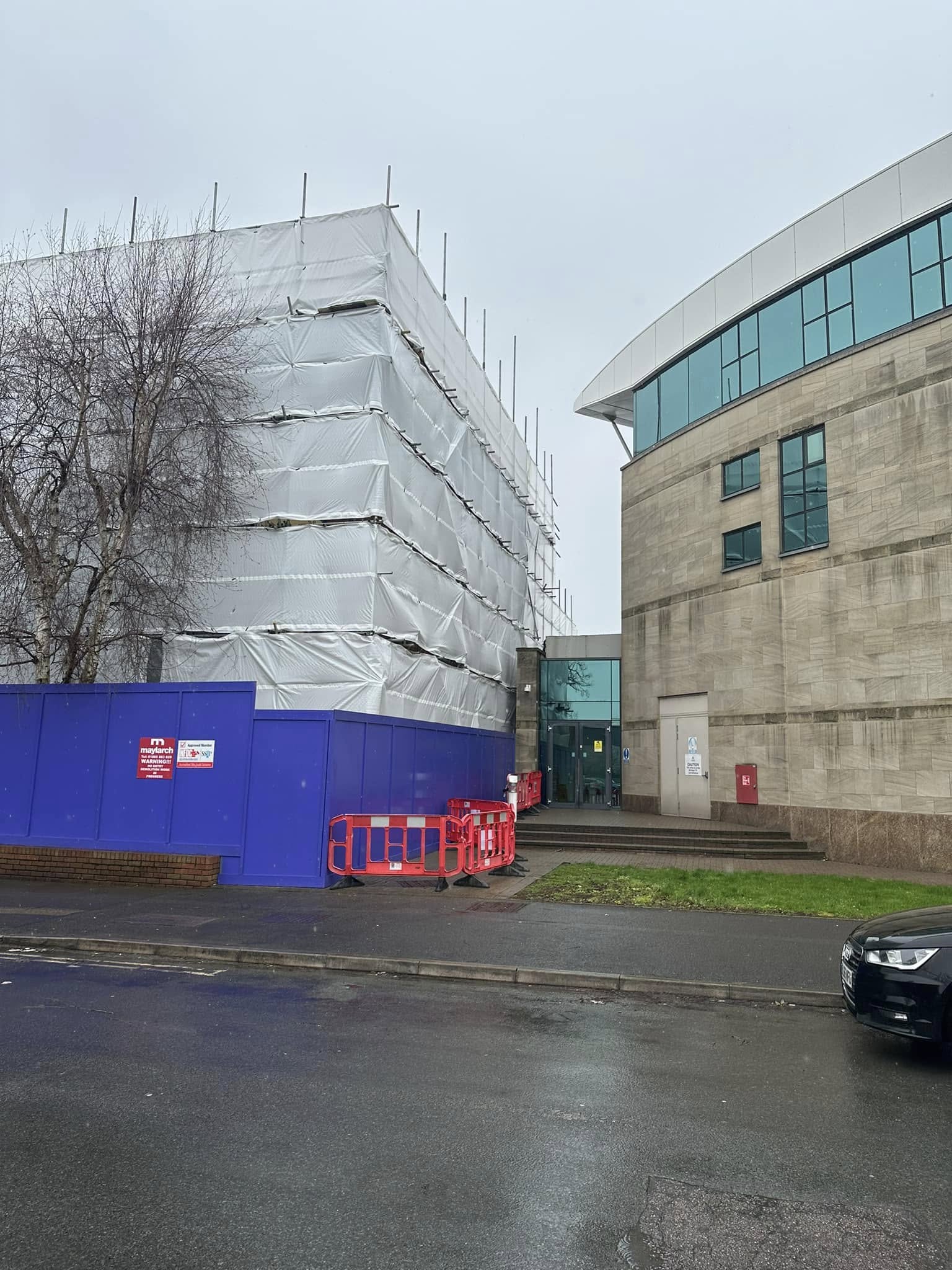 Commercial scaffolding project completed by Barney’s Scaffolding Ltd